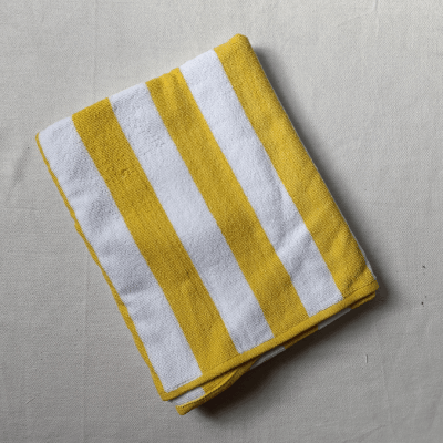 Terry Towel -Green strips (Clearance Sale)