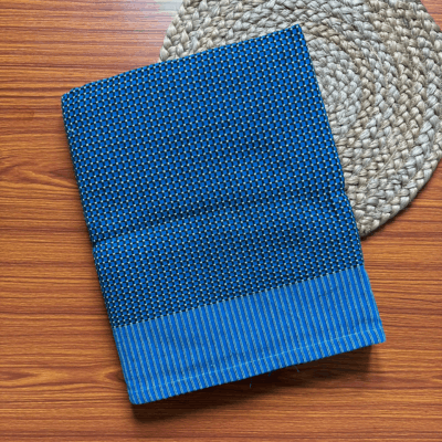 Chennimalai bedsheets- Dot(Blue)