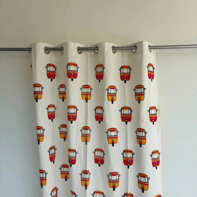 Block Print Curtains(Pure Cotton)