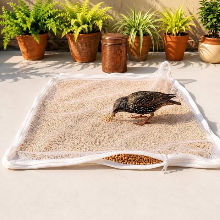 Sun Dry Cotton Cloth Bag With Net