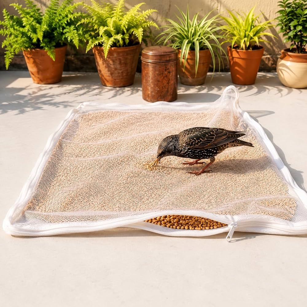 Sun Dry Cotton Cloth Bag With Net