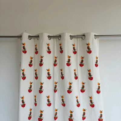 Block Print Curtains(Pure Cotton)