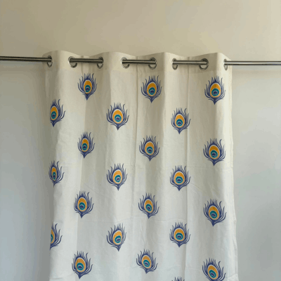 Block Print Curtains(Pure Cotton)