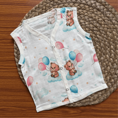 Bamboo Muslin Jabla- Teddy