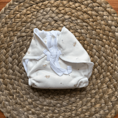 Premium Cotton Layered Nappy/Langout - Beige