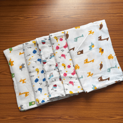 Muslin Towel Combo (Set of 5)