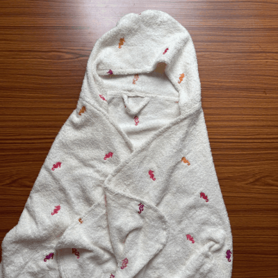 Kids Hooded Terry Bath Towel (100% Cotton) - sandal